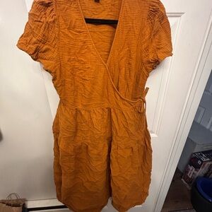 Universal Thread Mustard Wrap Dress